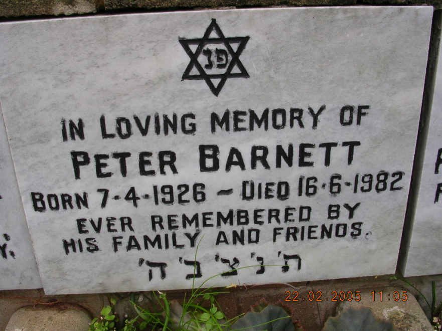 BARNETT Peter 1926-1982