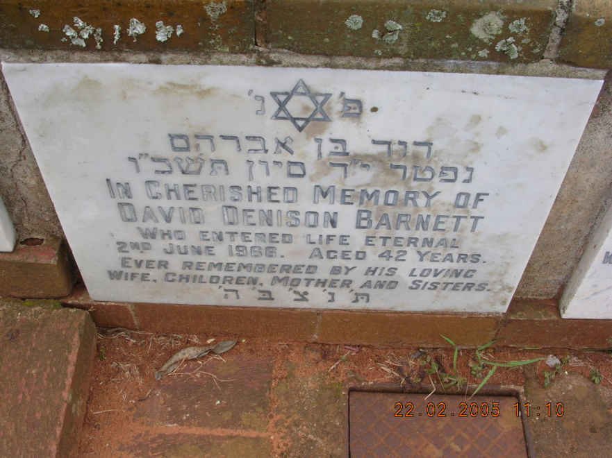 BARNETT David Denison -1966