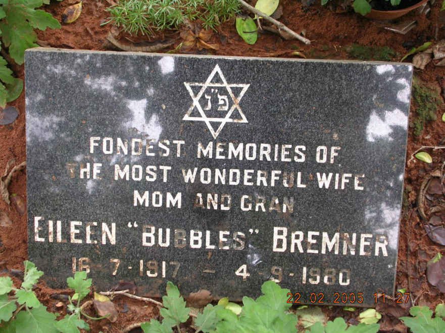 BREMNER Eileen 1917-1980