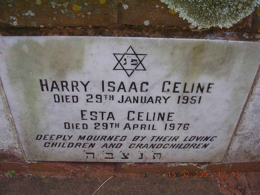 CELINE Harry Isaac -1951 &amp; Esta -1976