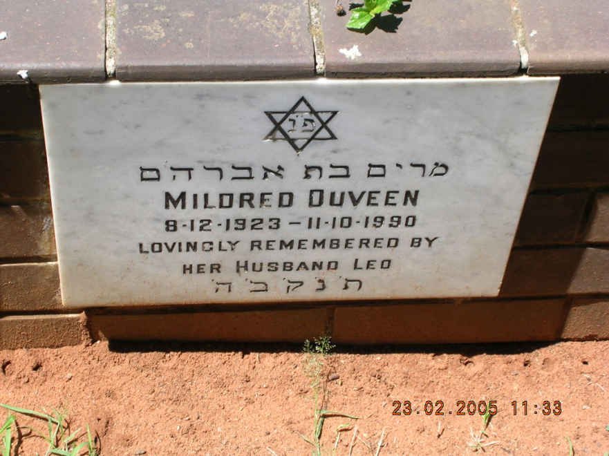 DUVEEN Mildred 1923-1990