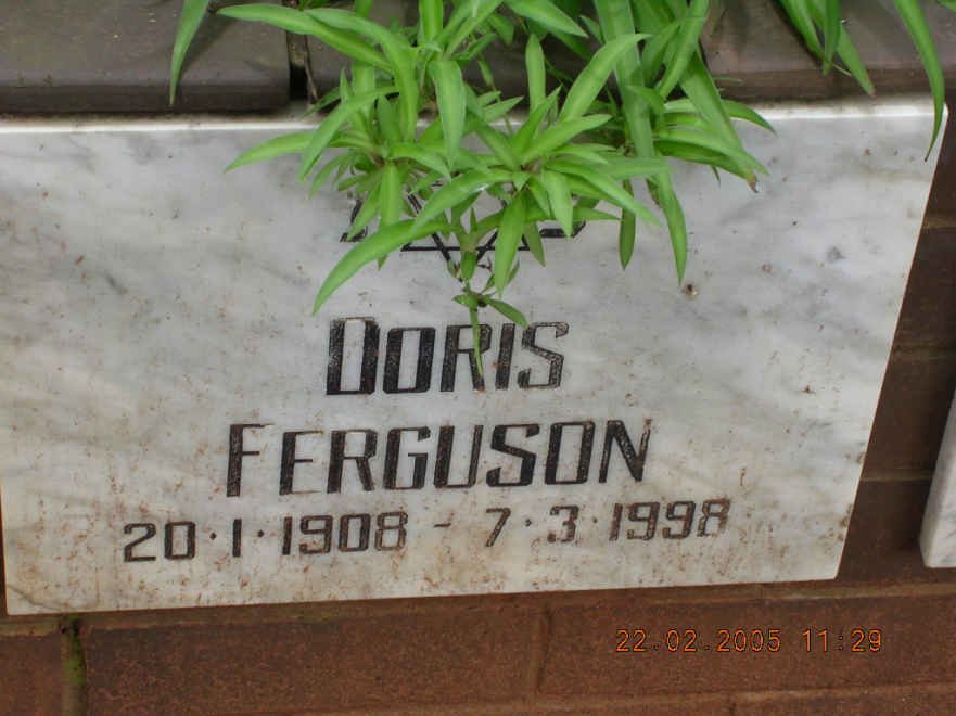 FERGUSON Doris 1908-1998