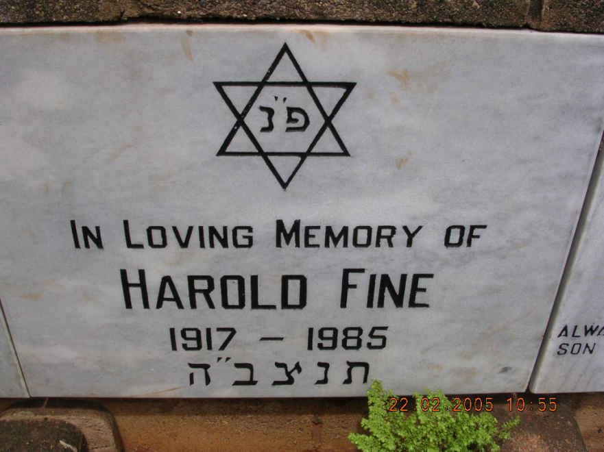 FINE Harold 1917-1985