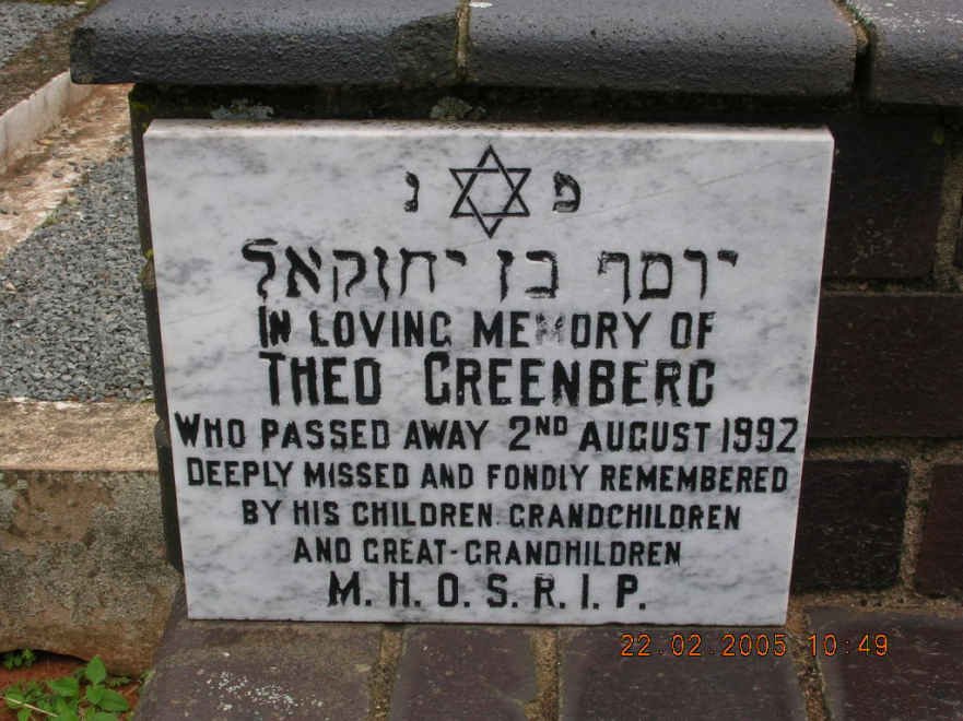 GREENBERG Theo -1992