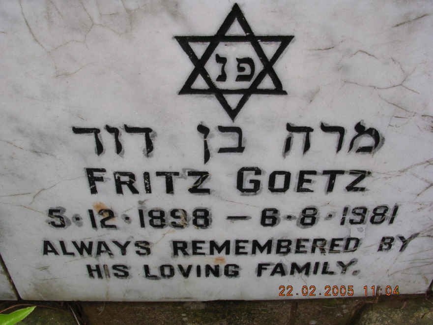 GOETZ Fritz 1898-1981