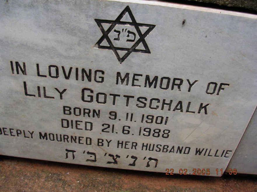GOTTSCHALK Lily 1901-1988