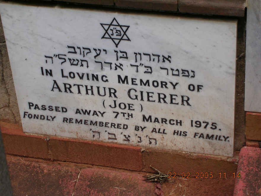 GIERER Arthur -1975