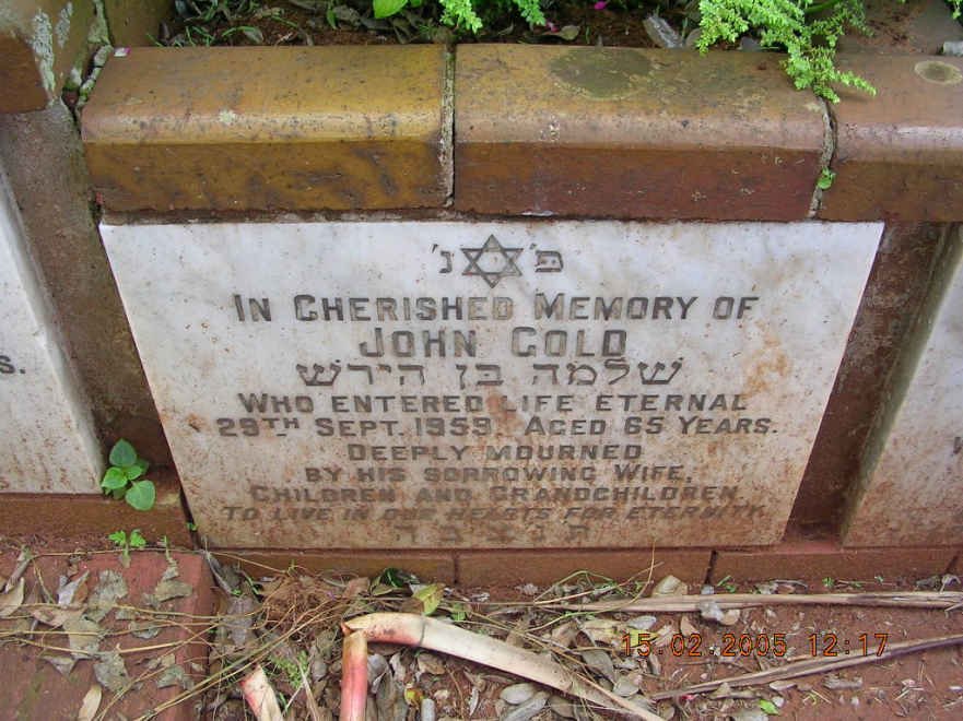 GOLD John -1959