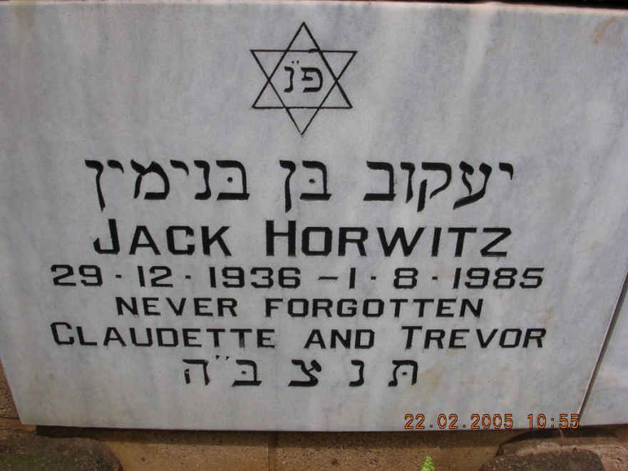HORWITZ Jack 1936-1985