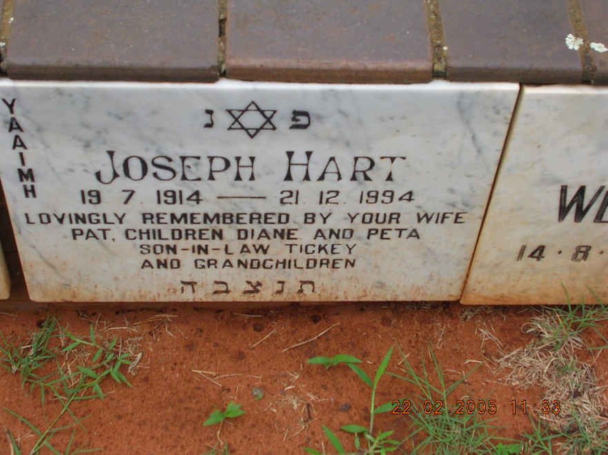 HART Joseph 1914-1994