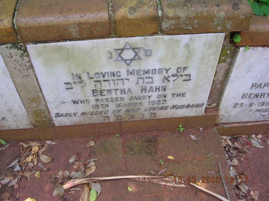 HAHN Bertha -1957