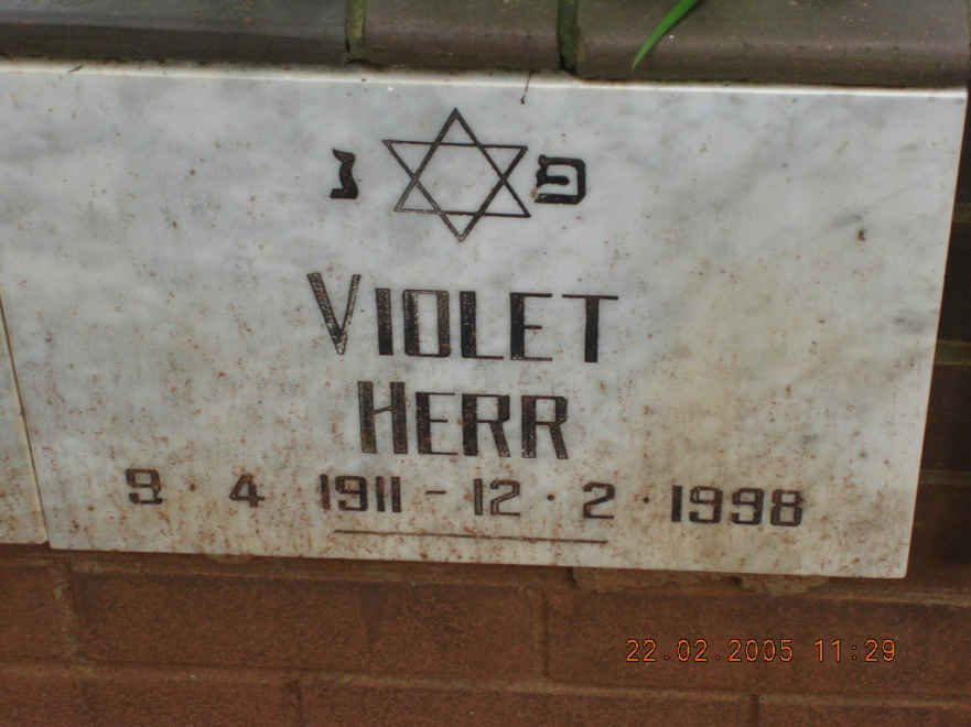 HERR Violet 1911-1998