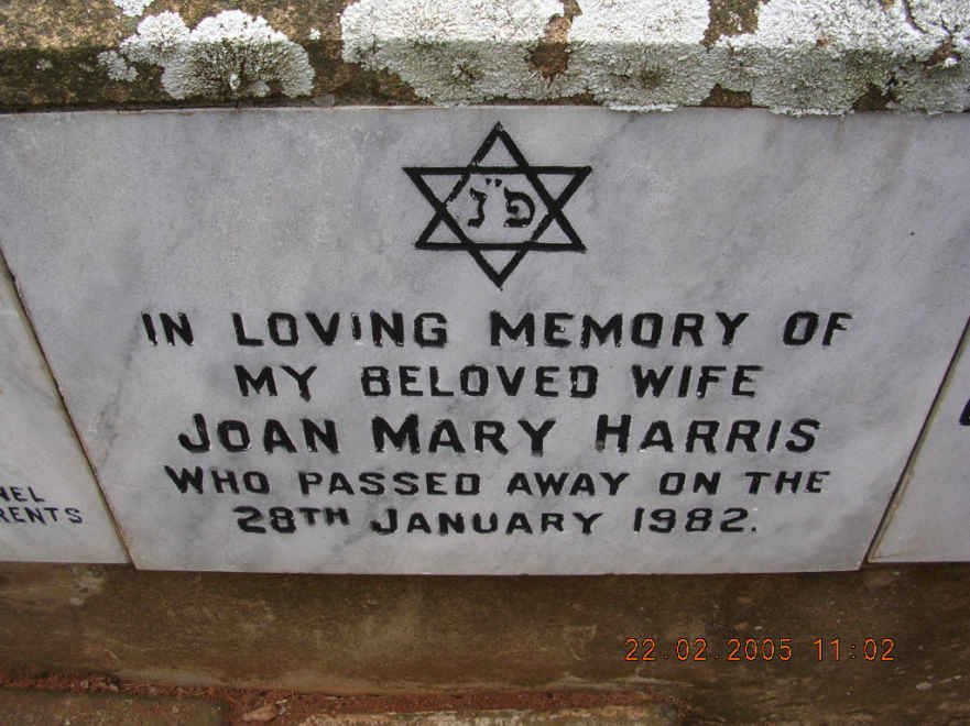 HARRIS Joan Mary -1982