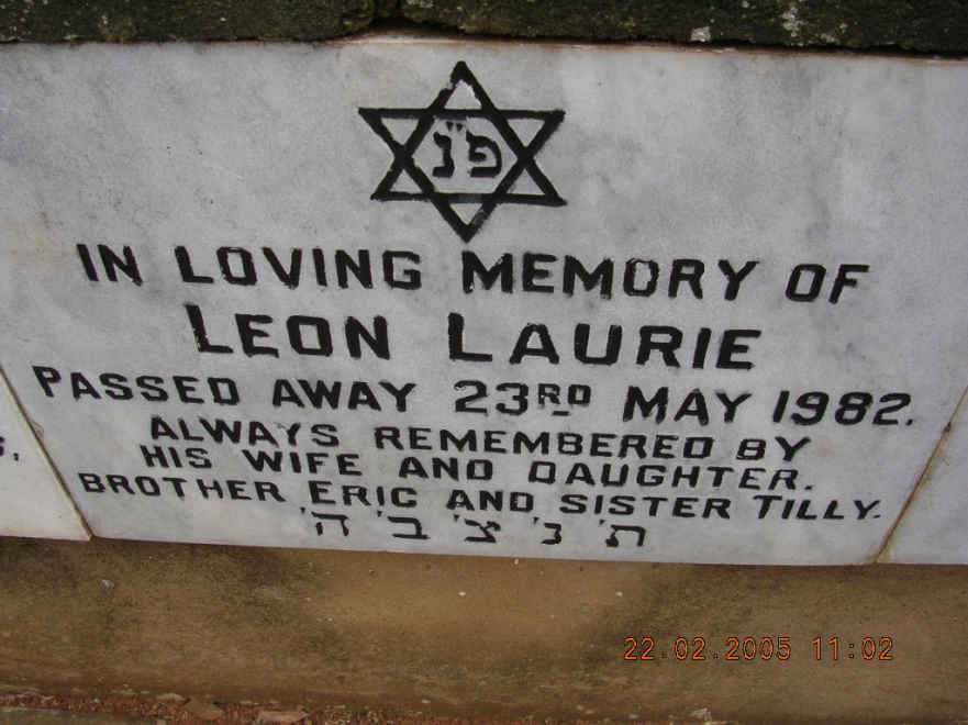 LAURIE Leon -1982