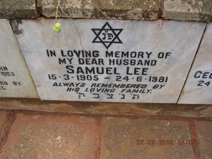LEE Samuel 1905-1981