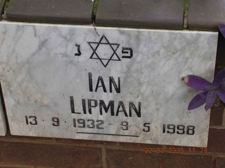 LIPMAN Ian 1932-1998