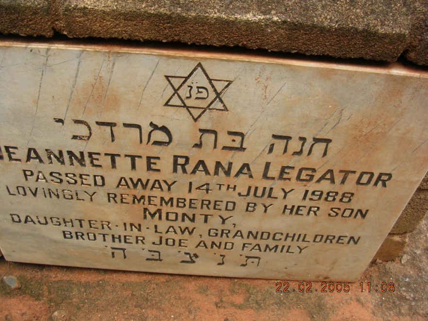 LEGATOR ?eannette Rana -1988