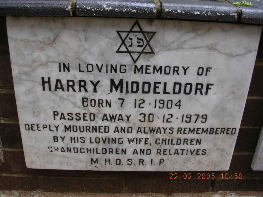 MIDDELDORF Harry 1904-1979