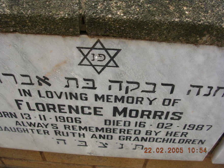 MORRIS Florence 1906-1987