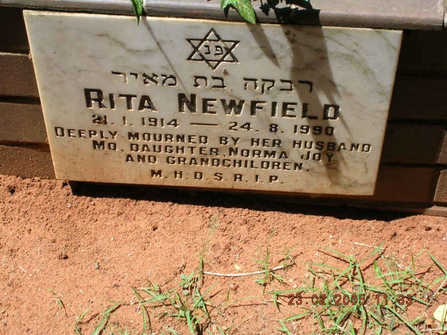 NEWFIELD Rita 1914-1990
