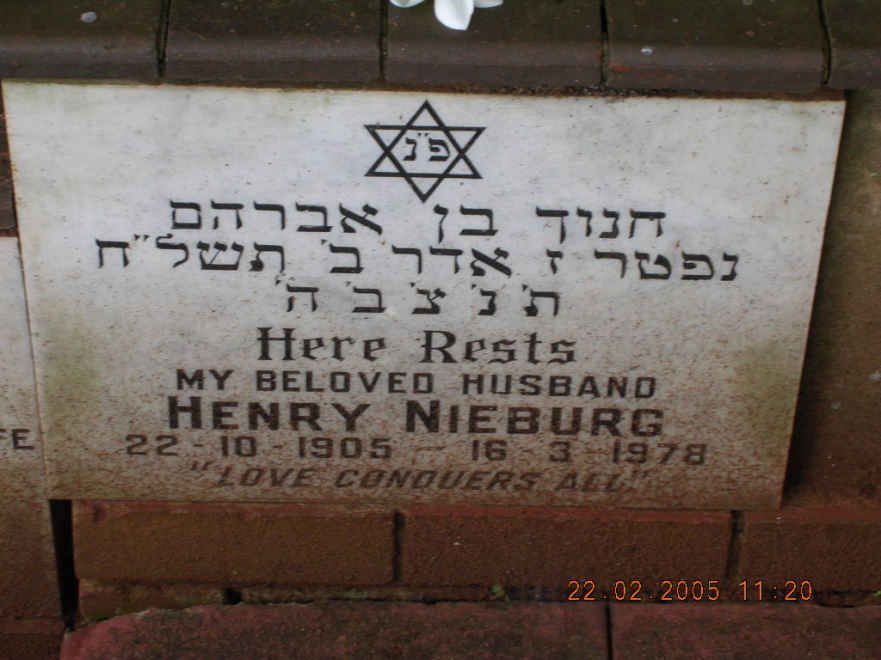 NIEBURG Henry 1905-1978