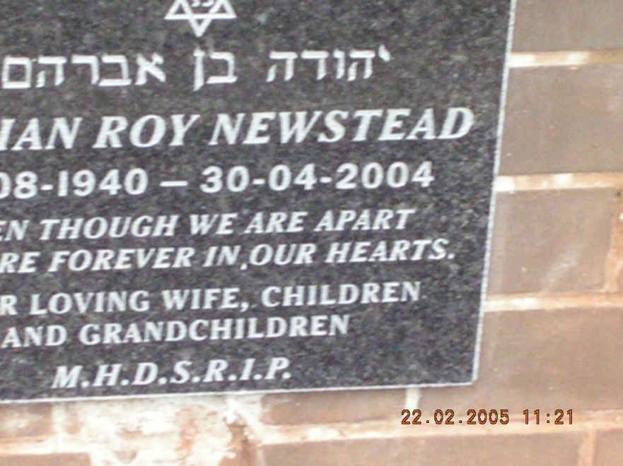 NEWSTEAD ?an Roy 1940-2004