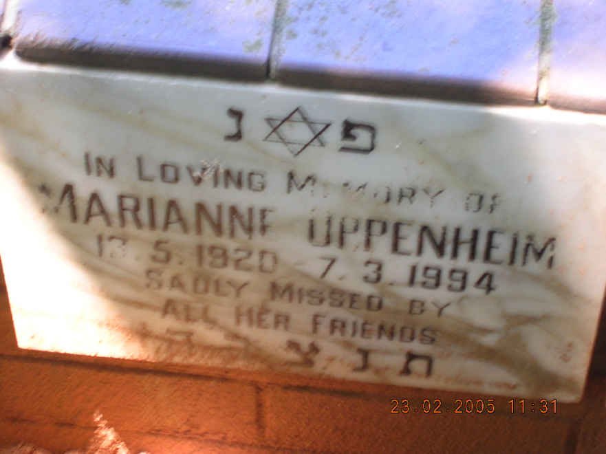 OPPENHEIM Marianne 1920-1994