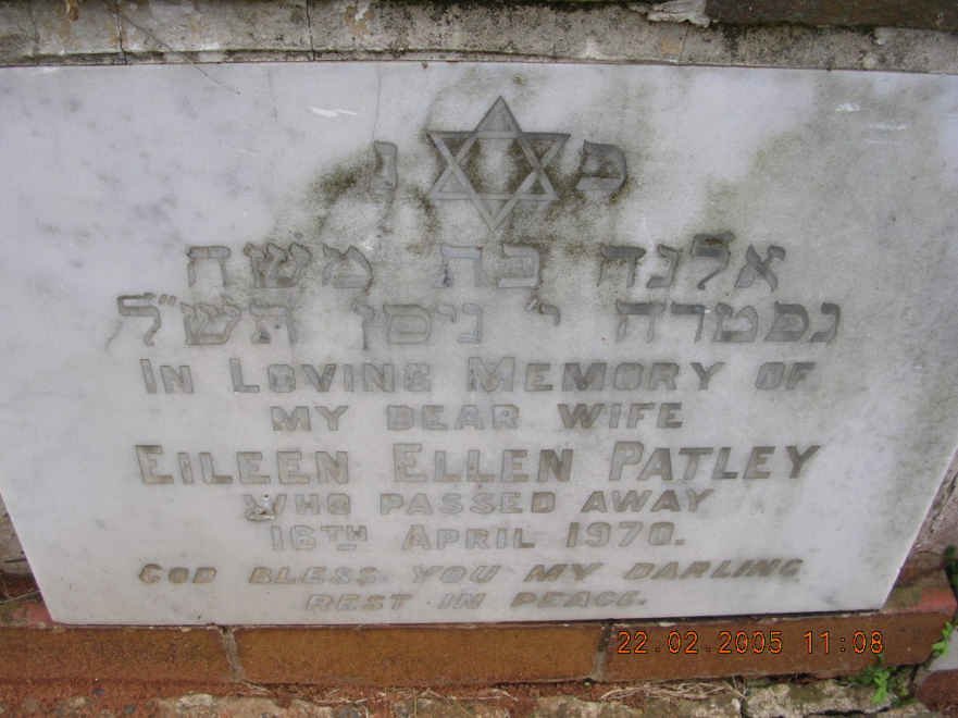 PATLEY Eileen Ellen -1970