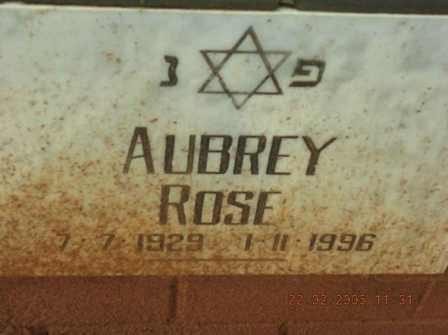 ROSE Aubrey 1929-1996