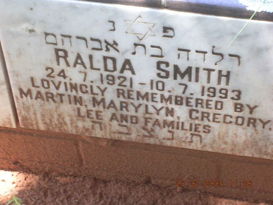 SMITH Ralda 1921-1993