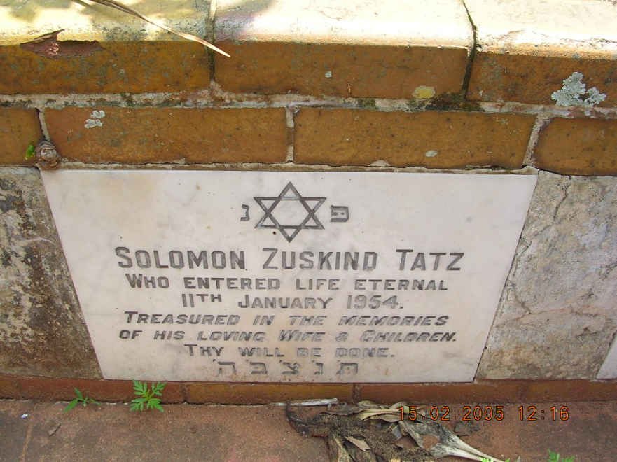 TATZ Solomon Zuskind -1954