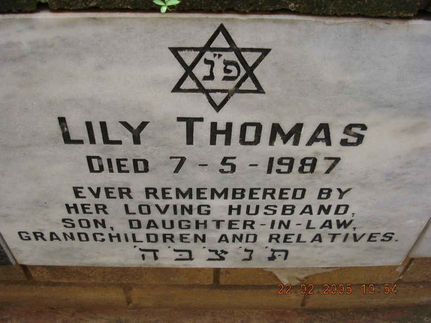 THOMAS Lily -1987
