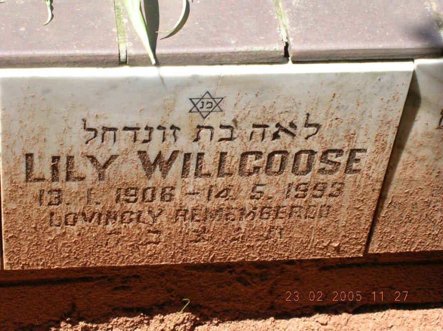 WILLGOOSE Lily 1906-1993