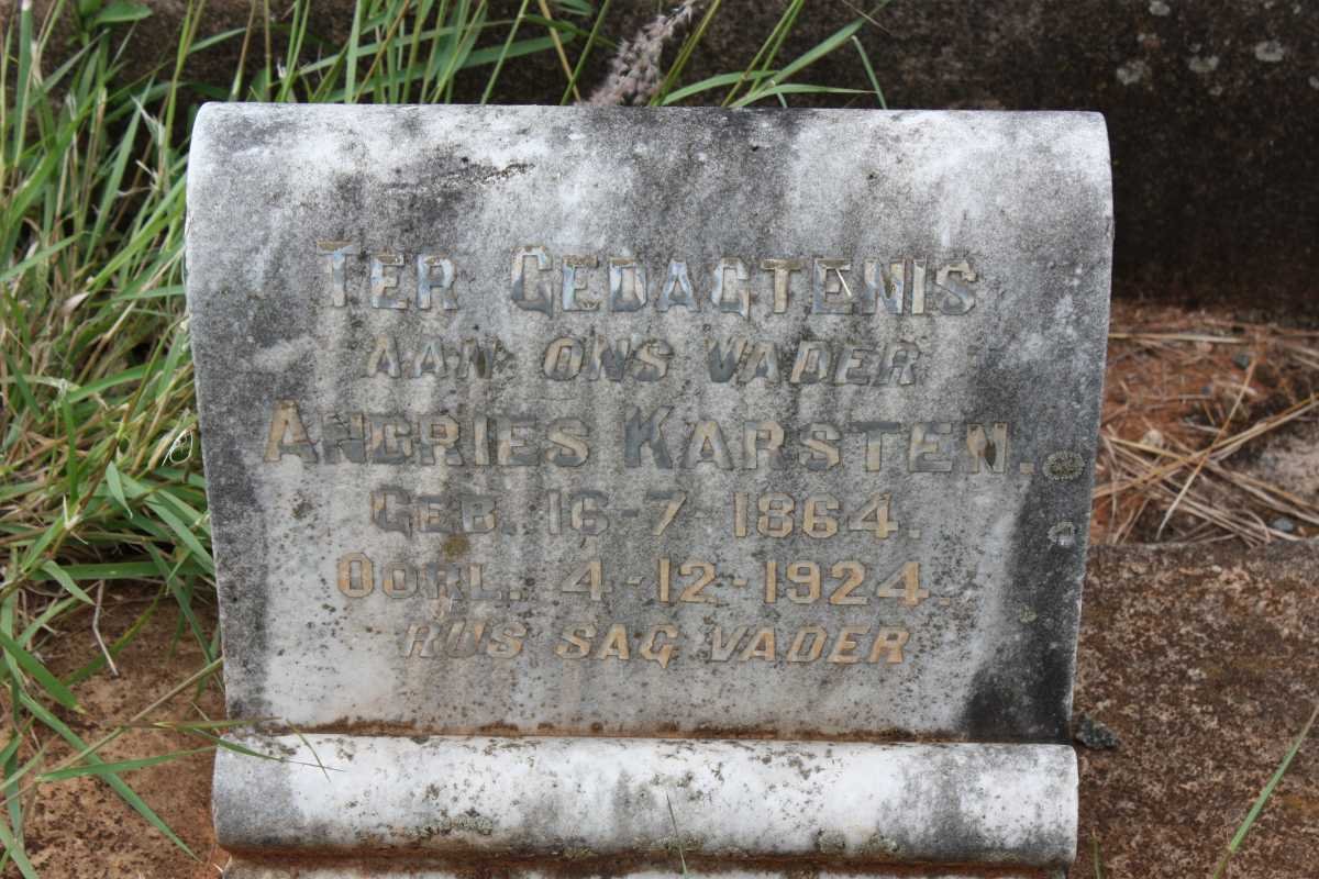 KARSTEN Andries 1864-1924