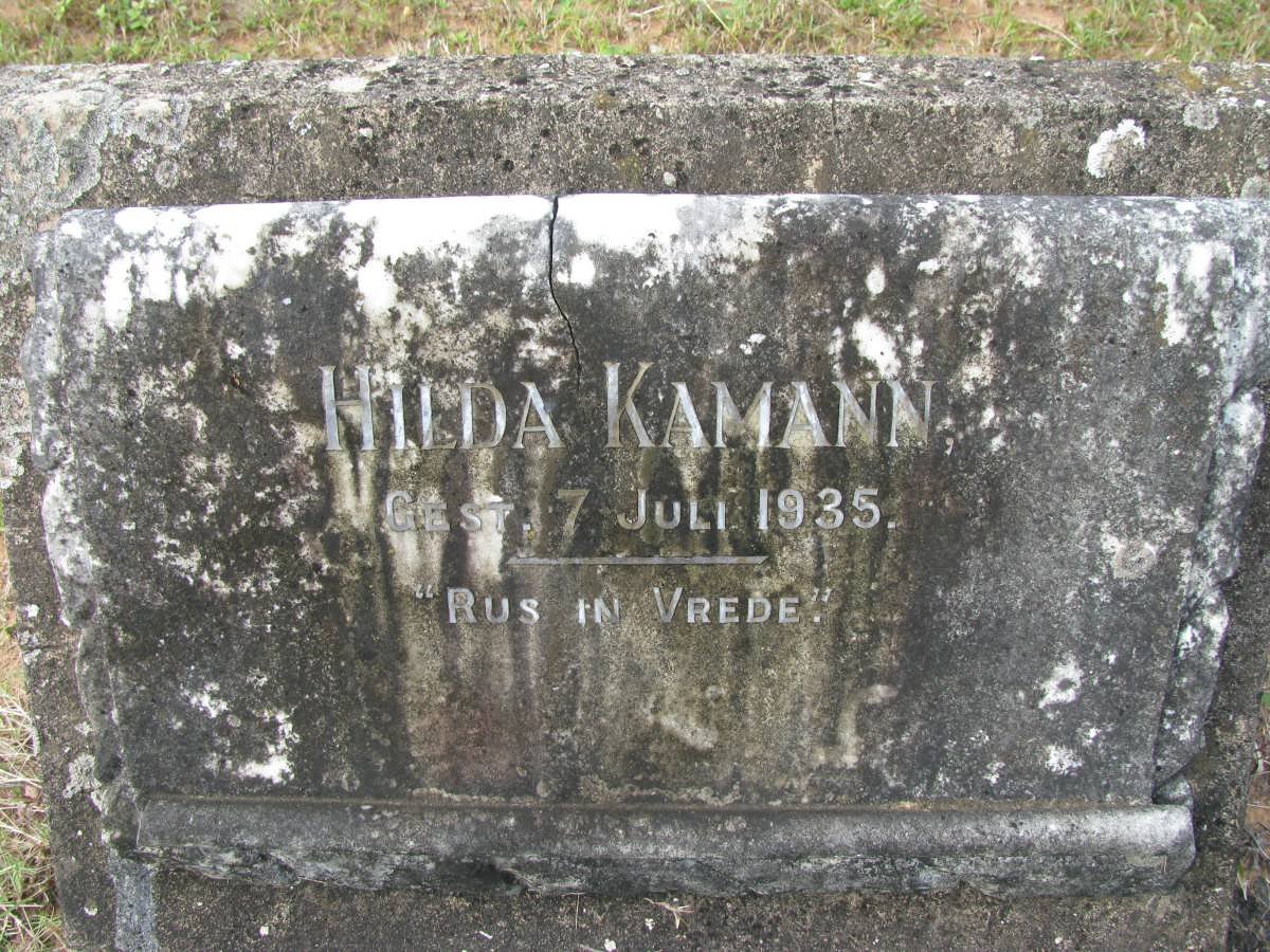 KAMANN Hilda -1935