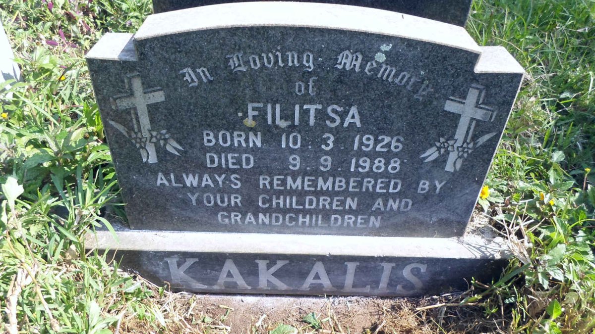 KAKALIS Filitsa 1926-1988