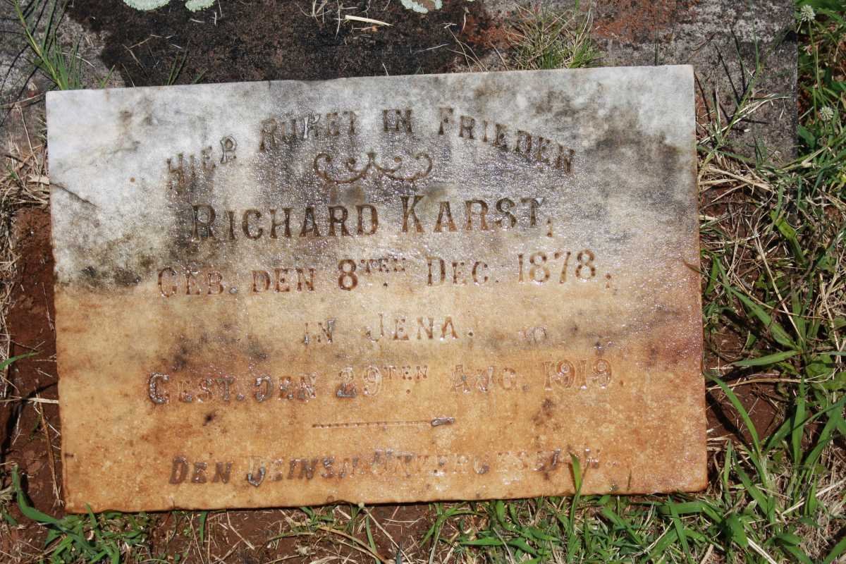 KARST Richard 1878-1919