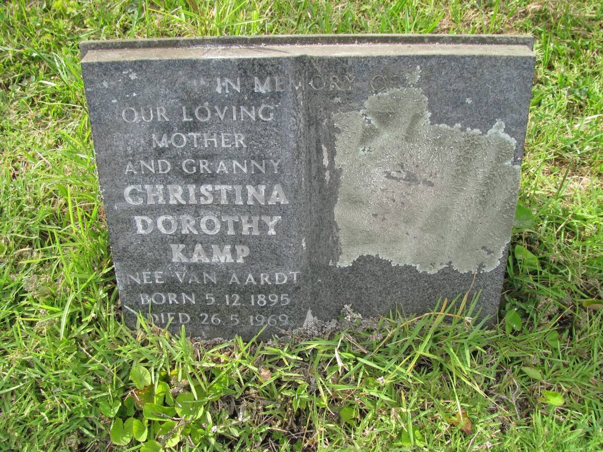 KAMP Christina Dorothy nee van AARDT 1895-1969