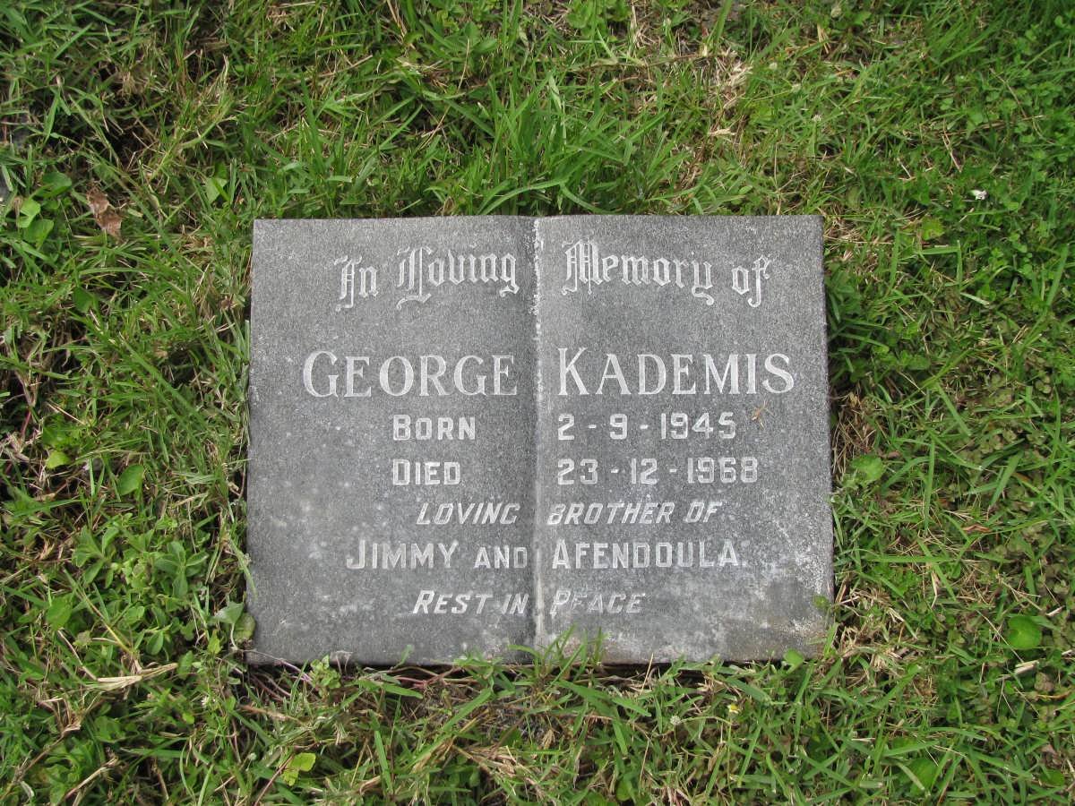 KADEMIS George 1945-1968