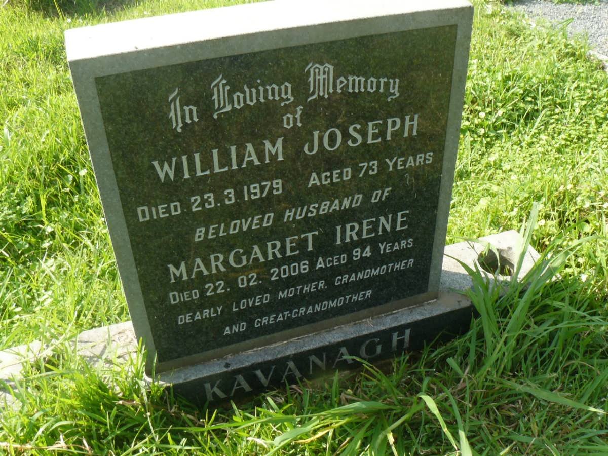 KAVANAGH William Joseph -1979 &amp; Margaret Irene -2006