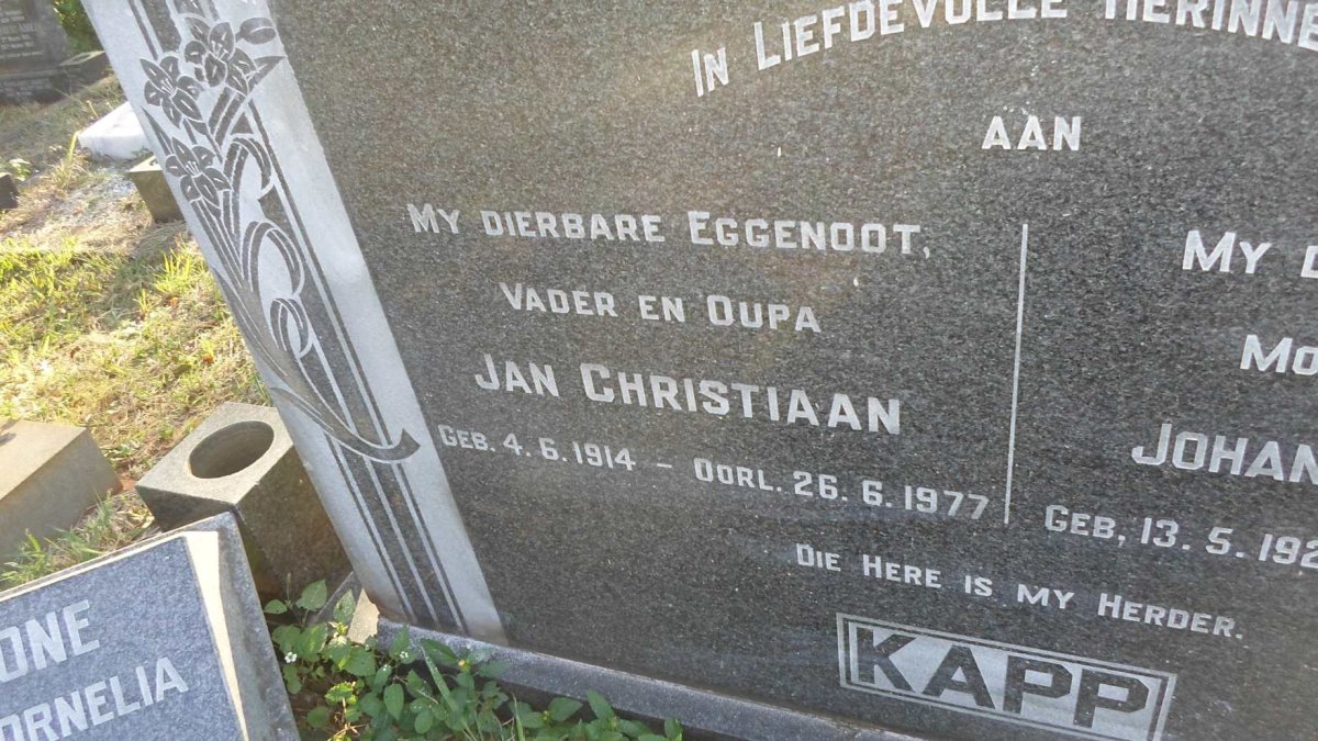 KAPP Jan Christiaan 1914-1977