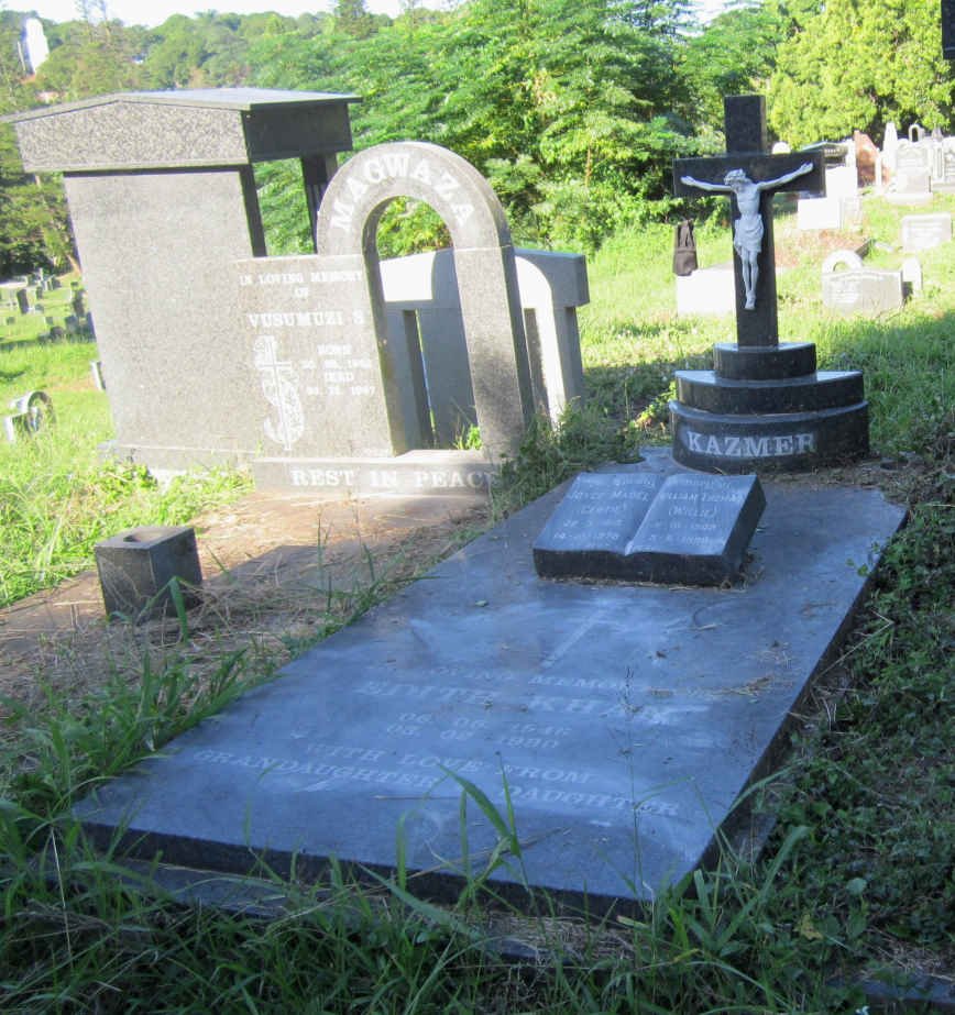 KAZMER William Thomas 1909-1980 &amp; Joyce Mabel 1913-1978 :: KHAN Edith 1946-1990