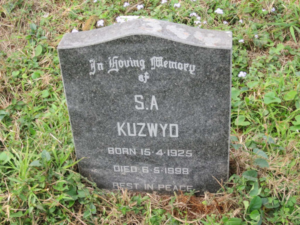 KUZWYO Siwethu Alpheus 1925-1998