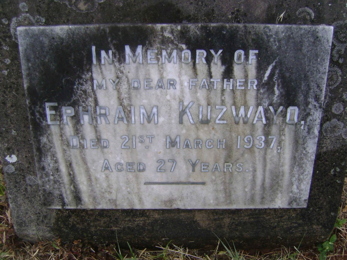 KUZWAYO Ephraim -1937