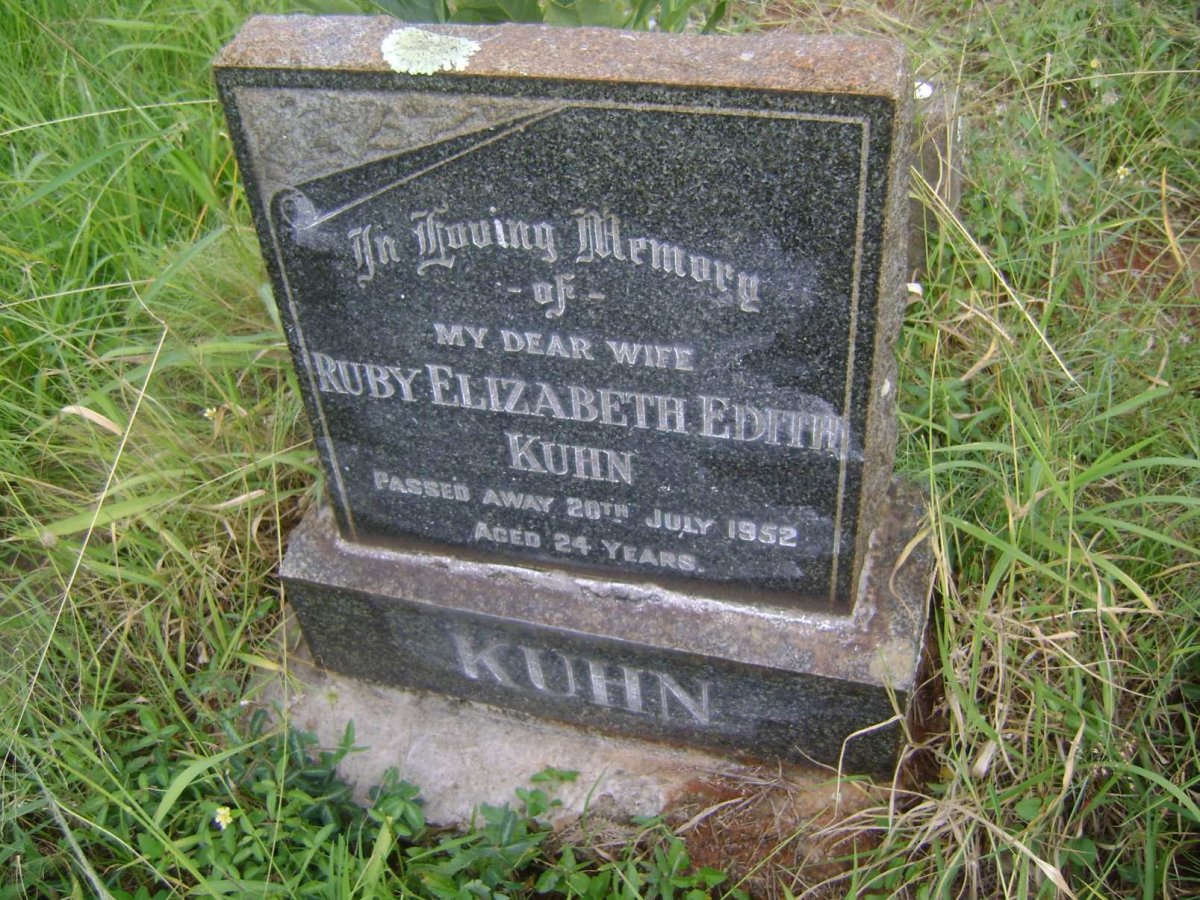KUHN Ruby Elizabeth Edith -1952