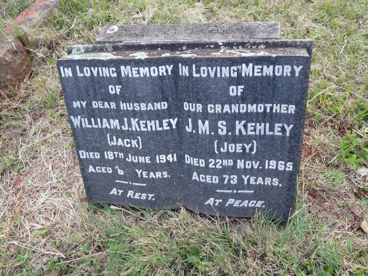 KEHLEY William J. -1941 &amp; J.M.S. -1965