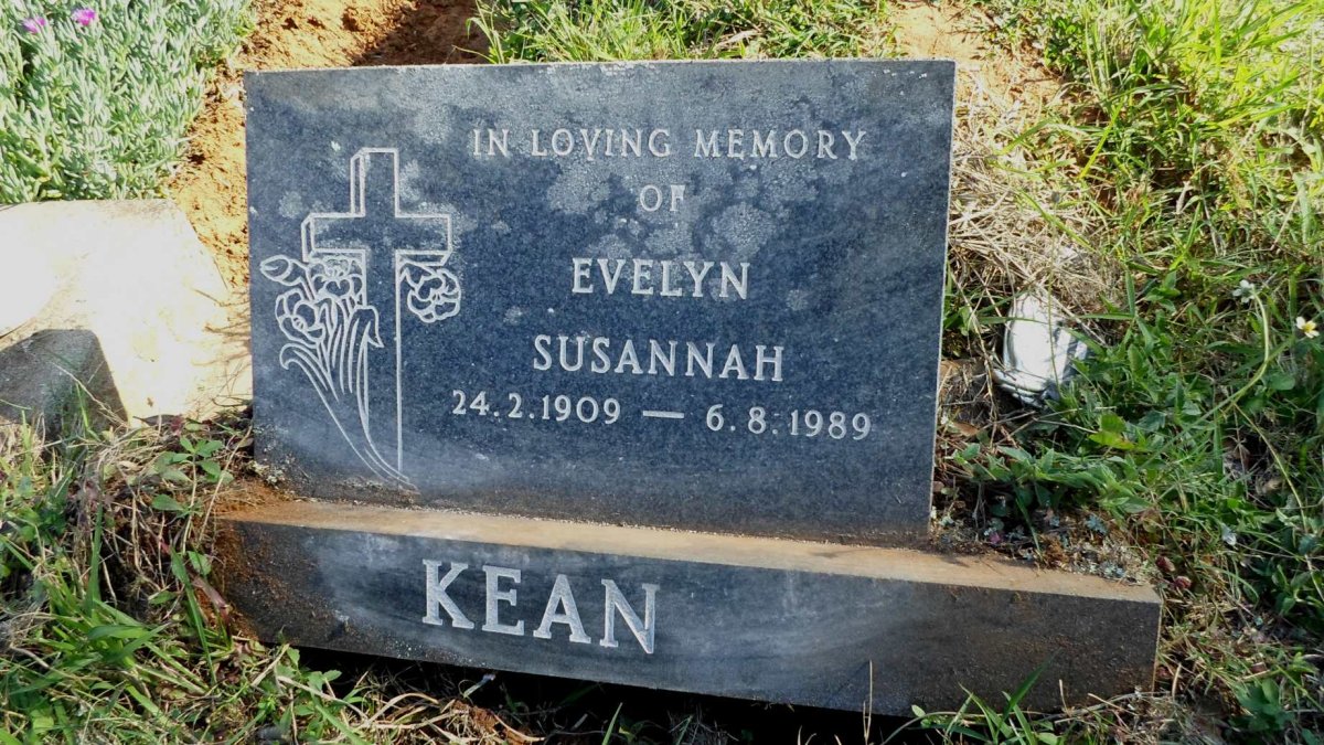 KEAN Evelyn Susanah 1909-1989