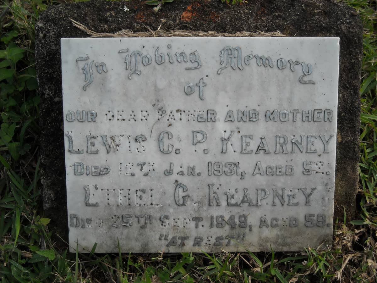 KEARNEY Lewis C.P. -1931 &amp; Ethel G. -1949