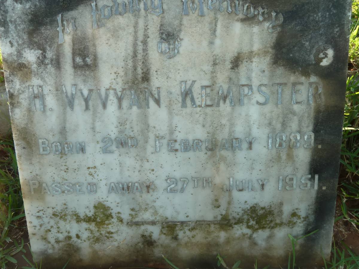 KEMPSTER H. Vyvyan 1889-1951