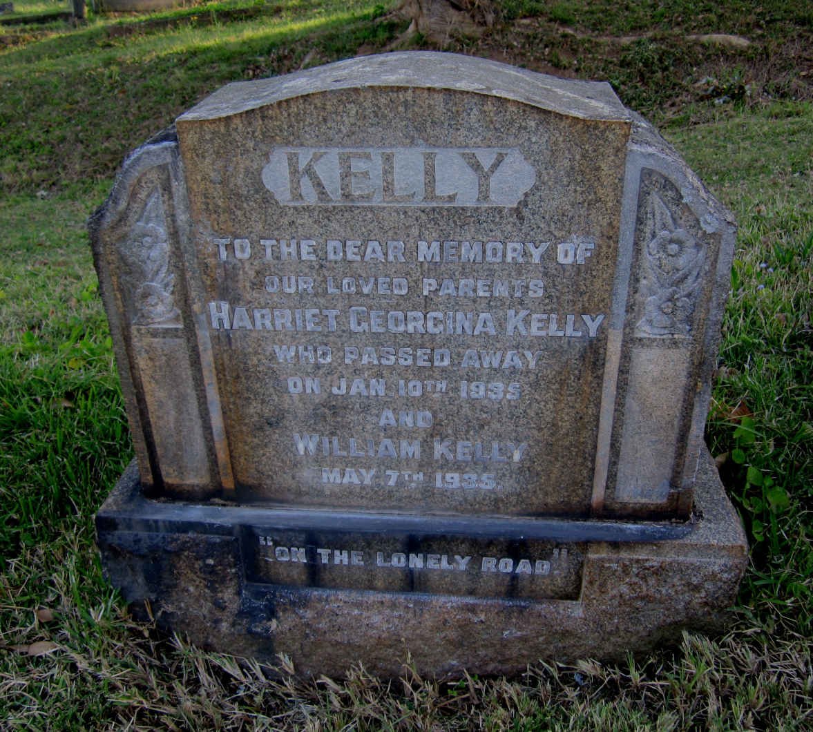 KELLY William -1935 &amp; Harriet Georgina -1935